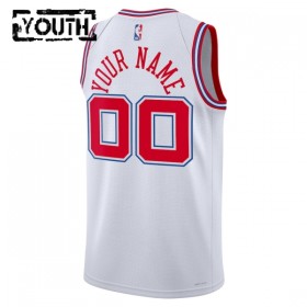 Maillot Enfant Houston Rockets Personnalisable 2025-26 Nike City Edition Blanc Swingman